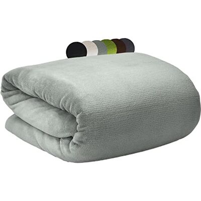 Beautissu Couverture Polaire 220x240cm Aurelia – Microfibres – Couvre Lit Doux & Confortable – Plaid Doux & Douillet – Jeté de Canapé Gris Clair Beautissu Couverture Polaire 220x240cm Aurelia – Microfibres – Couvre Lit Doux & Confortable – Plaid Doux & Douillet – Jeté de Canapé Gris Clair