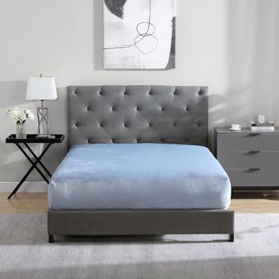Cathay Home Drap-housse en flanelle ultra douce et extra moelleuse, ne bouloche pas – Chaleur confortable pour toutes les saisons – Poches profondes de 30,5 cm uniquement (grand lit, brouillard bleu) Cathay Home Drap-housse en flanelle ultra douce et extra moelleuse, ne bouloche pas – Chaleur confortable pour toutes les saisons – Poches profondes de 30,5 cm uniquement (grand lit, brouillard bleu)