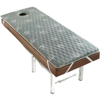 MDSIOKHJ Surmatelas pour table de massage de 3 cm Antidérapant En latex Traitement SPA Salon de beauté Table, housse de drap de lit, avec trou pour le visage Gris 03, 180 x 70 cm MDSIOKHJ Surmatelas pour table de massage de 3 cm Antidérapant En latex Traitement SPA Salon de beauté Table, housse de drap de lit, avec trou pour le visage Gris 03, 180 x 70 cm