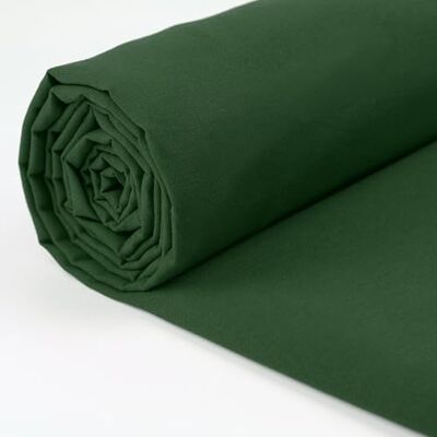 A-Express Tissu 100 % coton 150 cm de large Tissu uni au mètre Idéal pour patchwork, couture, rideaux, doublures, literie, couture, taies d'oreiller Vert foncé, 2 m A-Express Tissu 100 % coton 150 cm de large Tissu uni au mètre Idéal pour patchwork, couture, rideaux, doublures, literie, couture, taies d'oreiller Vert foncé, 2 m