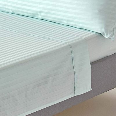 HOMESCAPES Drap Plat en Percale de Coton égyptien 330 Fils, Drap de lit Bleu 270 x 300 cm HOMESCAPES Drap Plat en Percale de Coton égyptien 330 Fils, Drap de lit Bleu 270 x 300 cm