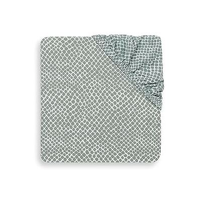 Jollein Snake Collection Jersey Coton Drap Housse, 120 cm Longueur x 60 cm Largeur, Cendré Verte Jollein Snake Collection Jersey Coton Drap Housse, 120 cm Longueur x 60 cm Largeur, Cendré Verte