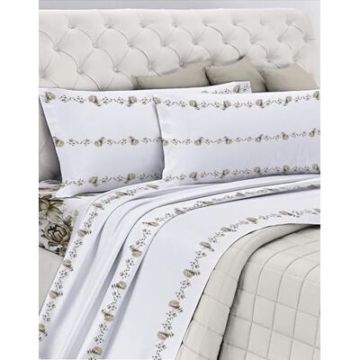 GEMITEX Parure de lit en coton, 100% coton, respirant sans substances nocives, qualité certifiée standard 100 par OEKO-TEX confiance au textile, 1 place et demie, G20/tourterelle, conçue en Italie GEMITEX Parure de lit en coton, 100% coton, respirant sans substances nocives, qualité certifiée standard 100 par OEKO-TEX confiance au textile, 1 place et demie, G20/tourterelle, conçue en Italie
