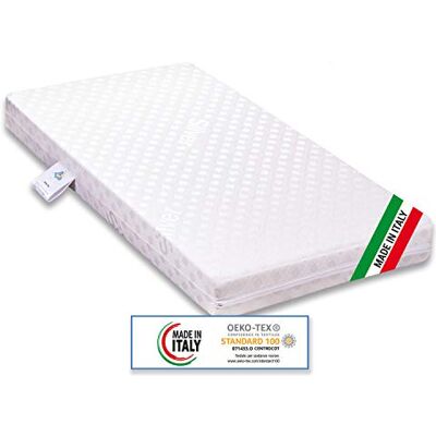Materassimemory.eu Matelas pour lit bébé enfant Plus anti-étouffement mesure 60 x 125 cm de haut 11 cm avec housse amovible et lavable en machine avec oreiller anti-étouffement gratuit. Materassimemory.eu Matelas pour lit bébé enfant Plus anti-étouffement mesure 60 x 125 cm de haut 11 cm avec housse amovible et lavable en machine avec oreiller anti-étouffement gratuit.