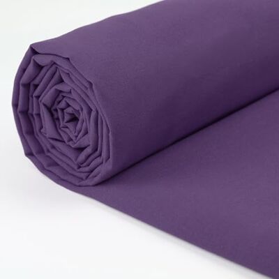 A-Express Tissu 100 % coton 150 cm de large Vendu au mètre Idéal pour matelassage, couture, couture, doublures de rideaux, fourre-tout, literie, taies d'oreiller Violet 1 m A-Express Tissu 100 % coton 150 cm de large Vendu au mètre Idéal pour matelassage, couture, couture, doublures de rideaux, fourre-tout, literie, taies d'oreiller Violet 1 m