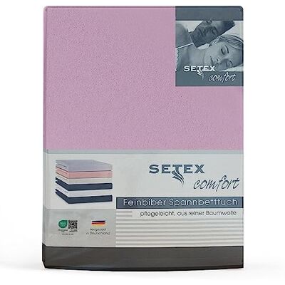 SETEX Spannbettlaken, Lilas, 180 x 200 x 25 SETEX Spannbettlaken, Lilas, 180 x 200 x 25