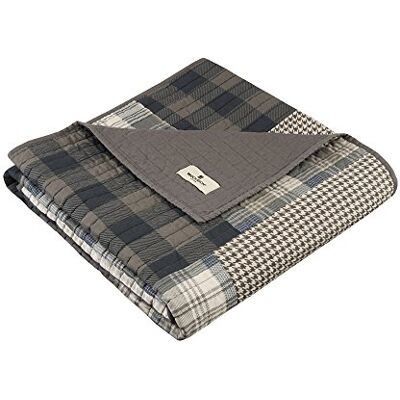 Woolrich John Rich & Bros. Woolrich Winter Plains Couvre-lit matelassé de luxe 100% coton pour lit, canapé ou canapé Gris taupe 127 x 178 cm Woolrich John Rich & Bros. Woolrich Winter Plains Couvre-lit matelassé de luxe 100% coton pour lit, canapé ou canapé Gris taupe 127 x 178 cm