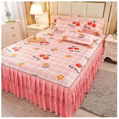 GMVZGQW Parure de lit 3 pièces pour lit double classique en dentelle Lavable en machine Couvre-lit de mariage Housse de matelas (couleur H, 180 x 200 cm) GMVZGQW Parure de lit 3 pièces pour lit double classique en dentelle Lavable en machine Couvre-lit de mariage Housse de matelas (couleur H, 180 x 200 cm)