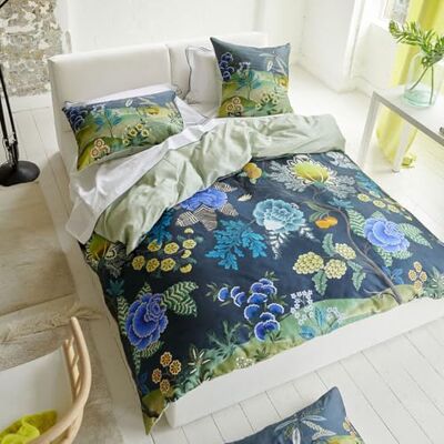 Designers Guild Housse de Couette, Brocart Indigo, 200 x 200 cm, Designers Guild Housse de Couette, Brocart Indigo, 200 x 200 cm,