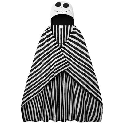 Disney Couverture polaire à capuche L'Étrange Noël de Monsieur Jack 150 x 120 cm, pour lit et canapé, cadeau de Noël secret (capuche noir/blanc) Disney Couverture polaire à capuche L'Étrange Noël de Monsieur Jack 150 x 120 cm, pour lit et canapé, cadeau de Noël secret (capuche noir/blanc)