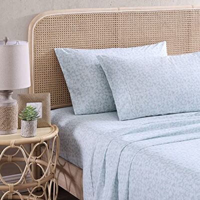 Tommy Bahama Parure de lit en percale de coton, croustillante et fraîche, décoration d'intérieur élégante (bleu Koya Bay King) Tommy Bahama Parure de lit en percale de coton, croustillante et fraîche, décoration d'intérieur élégante (bleu Koya Bay King)