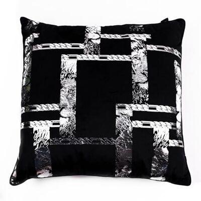 Chic Home Housse en velours KING OF CHIC 45 x 45 Chic Home Housse en velours KING OF CHIC 45 x 45