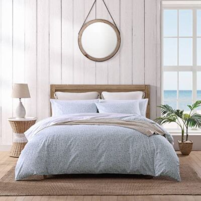 Tommy Bahama Parure de lit Queen size réversible en coton avec taies d'oreiller assorties, décoration d'intérieur côtière (Koya Bay Blue, Queen) Tommy Bahama Parure de lit Queen size réversible en coton avec taies d'oreiller assorties, décoration d'intérieur côtière (Koya Bay Blue, Queen)