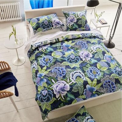 Designers Guild Housse de Couette, Rose DE Damas Indigo, 200 x 200 cm, Designers Guild Housse de Couette, Rose DE Damas Indigo, 200 x 200 cm,