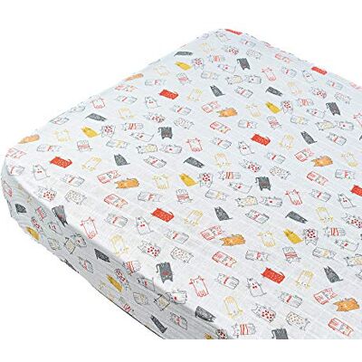 Picci Set protège-matelas pour lit de bébé Motif chats et espace de couchage 300 g Picci Set protège-matelas pour lit de bébé Motif chats et espace de couchage 300 g