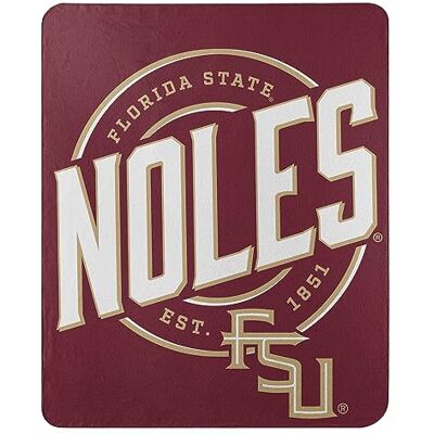 Northwest NCAA Florida State Seminoles Couverture polaire 127 x 152,4 cm Campagne Northwest NCAA Florida State Seminoles Couverture polaire 127 x 152,4 cm Campagne