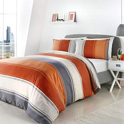 Fusion Home Furnishings Betley Parure de lit, 52% Polyester 48% Coton, Épice, Super King Fusion Home Furnishings Betley Parure de lit, 52% Polyester 48% Coton, Épice, Super King