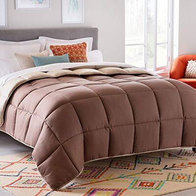 Linenspa Couette 4 saisons en microfibre – Ultra doux, Couette 135x200 cm, 1 personne, Couverture Beige/Moka Linenspa Couette 4 saisons en microfibre – Ultra doux, Couette 135x200 cm, 1 personne, Couverture Beige/Moka