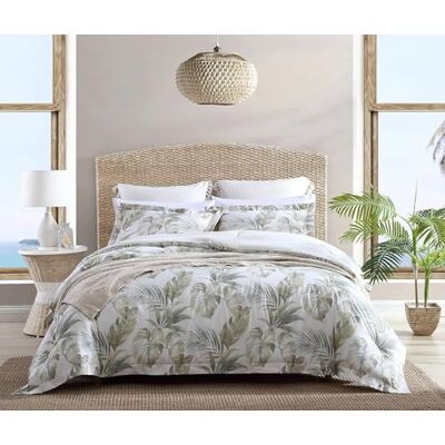 Tommy Bahama Parure de lit réversible de poids moyen, idéale pour toutes les saisons, coton, vert, très grand lit Tommy Bahama Parure de lit réversible de poids moyen, idéale pour toutes les saisons, coton, vert, très grand lit