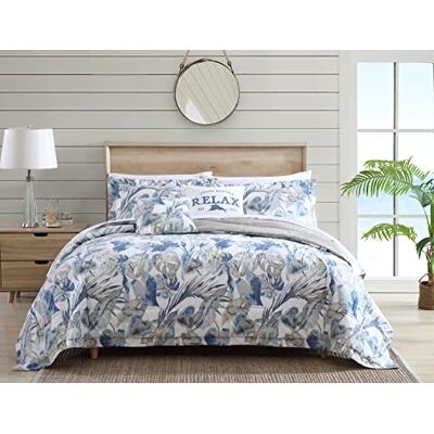 Tommy Bahama Raw Coast Bedding, Queen 4 pièces, bleu Tommy Bahama Raw Coast Bedding, Queen 4 pièces, bleu