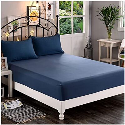 Elegant Comfort Drap-housse 1500 de qualité hôtelière de qualité supérieure, microfibre douce – Poche profonde jusqu'à 40,6 cm, résistant aux plis et à la décoloration, lit double, bleu marine Elegant Comfort Drap-housse 1500 de qualité hôtelière de qualité supérieure, microfibre douce – Poche profonde jusqu'à 40,6 cm, résistant aux plis et à la décoloration, lit double, bleu marine