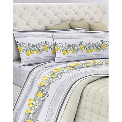 GEMITEX Parure de lit en coton, 100% coton, respirante sans substances nocives, qualité certifiée standard 100 par OEKO-TEX Confiance au textile, 1 place et demie, G23/gris, conçue en Italie GEMITEX Parure de lit en coton, 100% coton, respirante sans substances nocives, qualité certifiée standard 100 par OEKO-TEX Confiance au textile, 1 place et demie, G23/gris, conçue en Italie