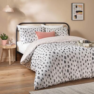 furn. Duvet Day Robi Parure de lit contemporaine à pois avec tissu doux au toucher (lin/anthracite simple) furn. Duvet Day Robi Parure de lit contemporaine à pois avec tissu doux au toucher (lin/anthracite simple)