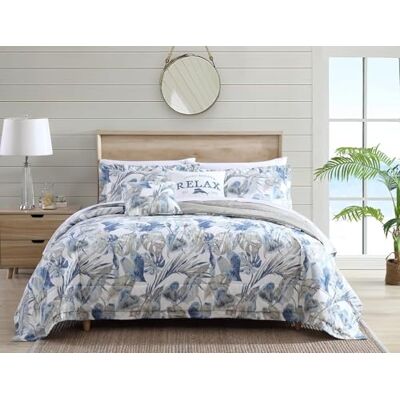 Tommy Bahama 221193 Raw Coast Bedding King 4 pièces Bleu Tommy Bahama 221193 Raw Coast Bedding King 4 pièces Bleu