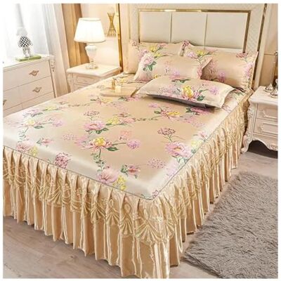 GMVZGQW Parure de lit 3 pièces pour lit double classique en dentelle Lavable en machine Couvre-lit de mariage Housse de matelas (couleur : S, 180 x 200 cm) GMVZGQW Parure de lit 3 pièces pour lit double classique en dentelle Lavable en machine Couvre-lit de mariage Housse de matelas (couleur : S, 180 x 200 cm)