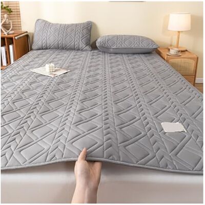 FJOADNVM Matelas Linge de lit en coton Surmatelas matelassé fin avec coins Tatami Tapis doux pour sans taie d'oreiller, 1200x2000mm(4Feet)) FJOADNVM Matelas Linge de lit en coton Surmatelas matelassé fin avec coins Tatami Tapis doux pour sans taie d'oreiller, 1200x2000mm(4Feet))