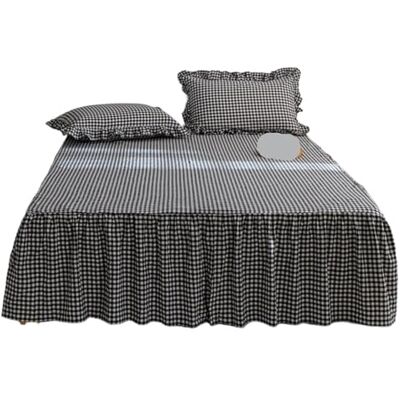 GMVZGQW Cache-sommier en coton à carreaux pour lit simple/grand lit/king size, protège-matelas sans taie d'oreiller (gris, simple 120 x 200 cm, 1 pièce) GMVZGQW Cache-sommier en coton à carreaux pour lit simple/grand lit/king size, protège-matelas sans taie d'oreiller (gris, simple 120 x 200 cm, 1 pièce)
