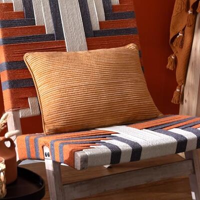Yard Cove Coussin rembourré en coton côtelé avec passepoil riche en plumes Yard Cove Coussin rembourré en coton côtelé avec passepoil riche en plumes