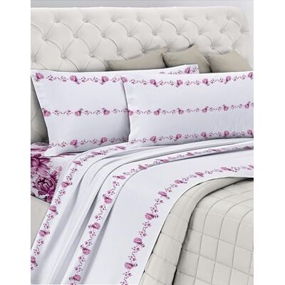 GEMITEX Parure de lit en coton, 100% coton, respirant, sans substances nocives, qualité certifiée standard 100 par OEKO-TEX Confiance au textile, pour lit double, G20/FUXIA, conçue en Italie GEMITEX Parure de lit en coton, 100% coton, respirant, sans substances nocives, qualité certifiée standard 100 par OEKO-TEX Confiance au textile, pour lit double, G20/FUXIA, conçue en Italie
