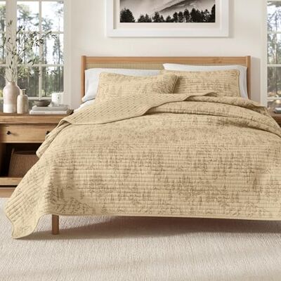 Great Bay Home Parure de lit réversible rustique avec couvre-oreillers pour très grand lit Toutes saisons (comprend 1 couette, 2 taies d'oreiller) Great Bay Home Parure de lit réversible rustique avec couvre-oreillers pour très grand lit Toutes saisons (comprend 1 couette, 2 taies d'oreiller)