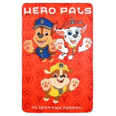 CARTOON Plaid Paw Patrol pour enfants 100 x 150 cm couverture souple en polaire 100 % polyester 220 GSM chaud et léger idéal pour une chambre ou un canapé CARTOON Plaid Paw Patrol pour enfants 100 x 150 cm couverture souple en polaire 100 % polyester 220 GSM chaud et léger idéal pour une chambre ou un canapé
