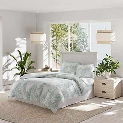 Tommy Bahama Parure de lit king size réversible en coton avec taies d'oreiller assorties, décoration d'intérieur tropicale (Canyon Palms Vert, King) Tommy Bahama Parure de lit king size réversible en coton avec taies d'oreiller assorties, décoration d'intérieur tropicale (Canyon Palms Vert, King)