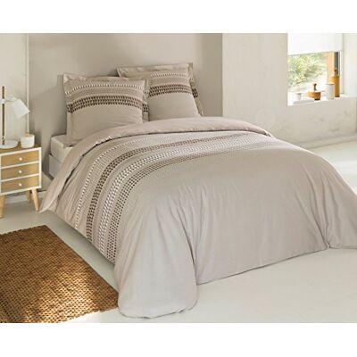 Vision Parure Housse de Couette Anthony Housse de Couette 240x220cm avec 2 taies Assorties 65x65cm 100% Coton Vision Parure Housse de Couette Anthony Housse de Couette 240x220cm avec 2 taies Assorties 65x65cm 100% Coton