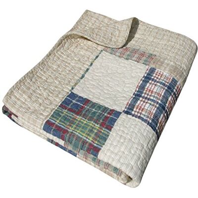 Greenland Home Fashions Greenland Home Couverture Oxford 100% coton, brun clair, 127 x 152,4 cm Greenland Home Fashions Greenland Home Couverture Oxford 100% coton, brun clair, 127 x 152,4 cm
