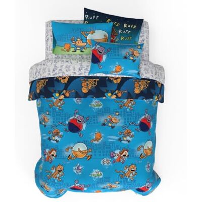 Franco Parure de lit 7 pièces réversible en microfibre super douce et confortable avec taie d'oreiller, pour lit double, (produit sous licence officielle) Franco Parure de lit 7 pièces réversible en microfibre super douce et confortable avec taie d'oreiller, pour lit double, (produit sous licence officielle)