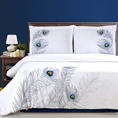 Superior Home City Parure de lit double Argenté Superior Home City Parure de lit double Argenté