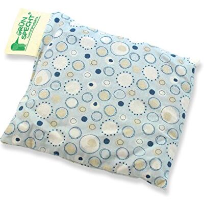 Grünspecht 152-V2 Coussin chauffant en pépins de raisin 12 x 12 cm, pour bébés et tout-petits, pour ballonnements et douleurs abdominales, bleu clair Grünspecht 152-V2 Coussin chauffant en pépins de raisin 12 x 12 cm, pour bébés et tout-petits, pour ballonnements et douleurs abdominales, bleu clair