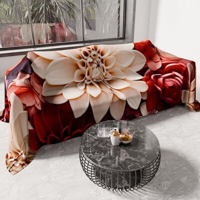 PETTI Artigiani Italiani Couvre-lit une place et demie printemps-été, couverture légère une place et demie, draps couvre-lit, floral 05-24 100% fabriqué en Italie PETTI Artigiani Italiani Couvre-lit une place et demie printemps-été, couverture légère une place et demie, draps couvre-lit, floral 05-24 100% fabriqué en Italie