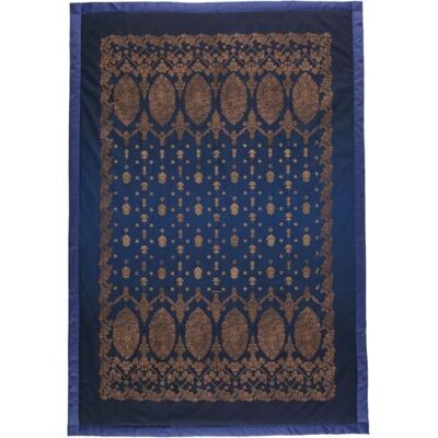 Bassetti Gold Decor 9333417 Plaid 100% coton de couleur bleue B1, dimensions : 135 x 190 cm Bassetti Gold Decor 9333417 Plaid 100% coton de couleur bleue B1, dimensions : 135 x 190 cm