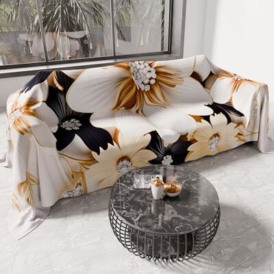 PETTI Artigiani Italiani Couvre-lit simple printemps été, couverture légère simple, drap de lit, fleur céramique 100% fabriqué en Italie PETTI Artigiani Italiani Couvre-lit simple printemps été, couverture légère simple, drap de lit, fleur céramique 100% fabriqué en Italie