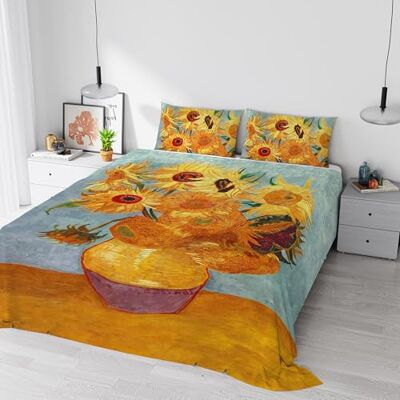 Italian Bed Linen Parure de lit impression numérique rêve d'auteur, couverture totale, fabriquée en Italie, double, 49 Italian Bed Linen Parure de lit impression numérique rêve d'auteur, couverture totale, fabriquée en Italie, double, 49