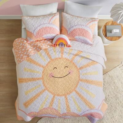Intelligent Design Urban Habitat Kids Dawn Sunshine Parure de lit réversible imprimée Intelligent Design Urban Habitat Kids Dawn Sunshine Parure de lit réversible imprimée