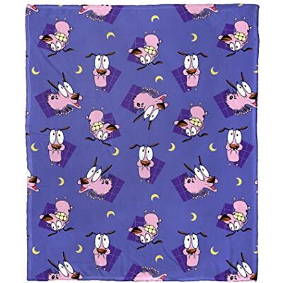 Northwest Cartoon Network's Courage The Cowardly Dog Couverture toucher soie 127 x 152,4 cm Northwest Cartoon Network's Courage The Cowardly Dog Couverture toucher soie 127 x 152,4 cm