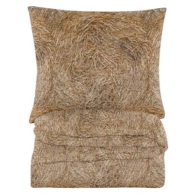 Cotton Market Underzy Parure de lit 3 pièces en coton avec housse de couette de 155 x 220 cm et 2 taies d'oreiller de 70 x 80 cm, paille, beige Cotton Market Underzy Parure de lit 3 pièces en coton avec housse de couette de 155 x 220 cm et 2 taies d'oreiller de 70 x 80 cm, paille, beige
