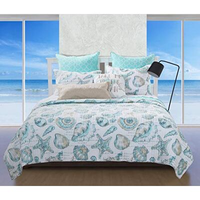 Greenland Home Fashions Barefoot Bungalow Cruz Parure de lit 3 pièces en polyester Multicolore King size Greenland Home Fashions Barefoot Bungalow Cruz Parure de lit 3 pièces en polyester Multicolore King size