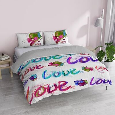 Italian Bed Linen Parure de lit 100% coton, impression numérique KI-OSA, KIO-614, lit double Italian Bed Linen Parure de lit 100% coton, impression numérique KI-OSA, KIO-614, lit double